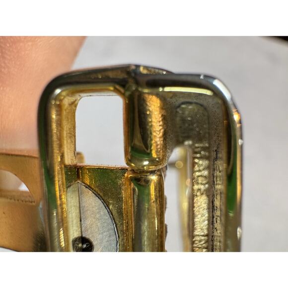 Vintage Christian Dior Gold Belt Buckle Made in Italy main image 8